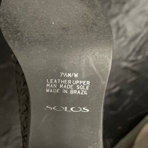 solo Black Leather Men's Shoes